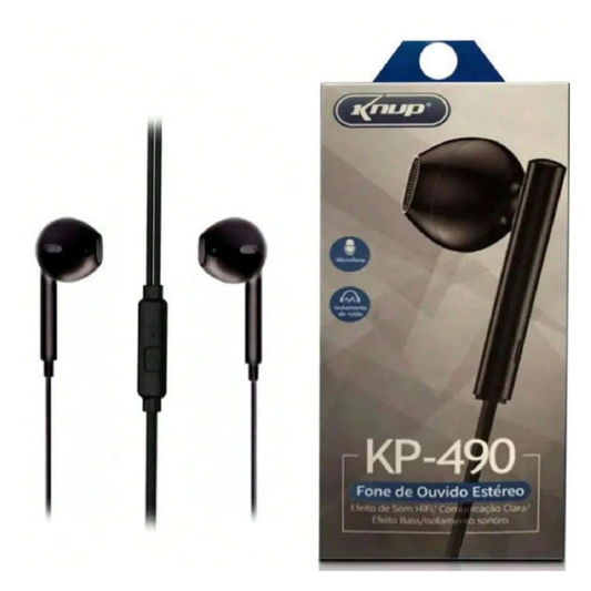 Auricolari Stereo KP-490 con Microfono – Knup