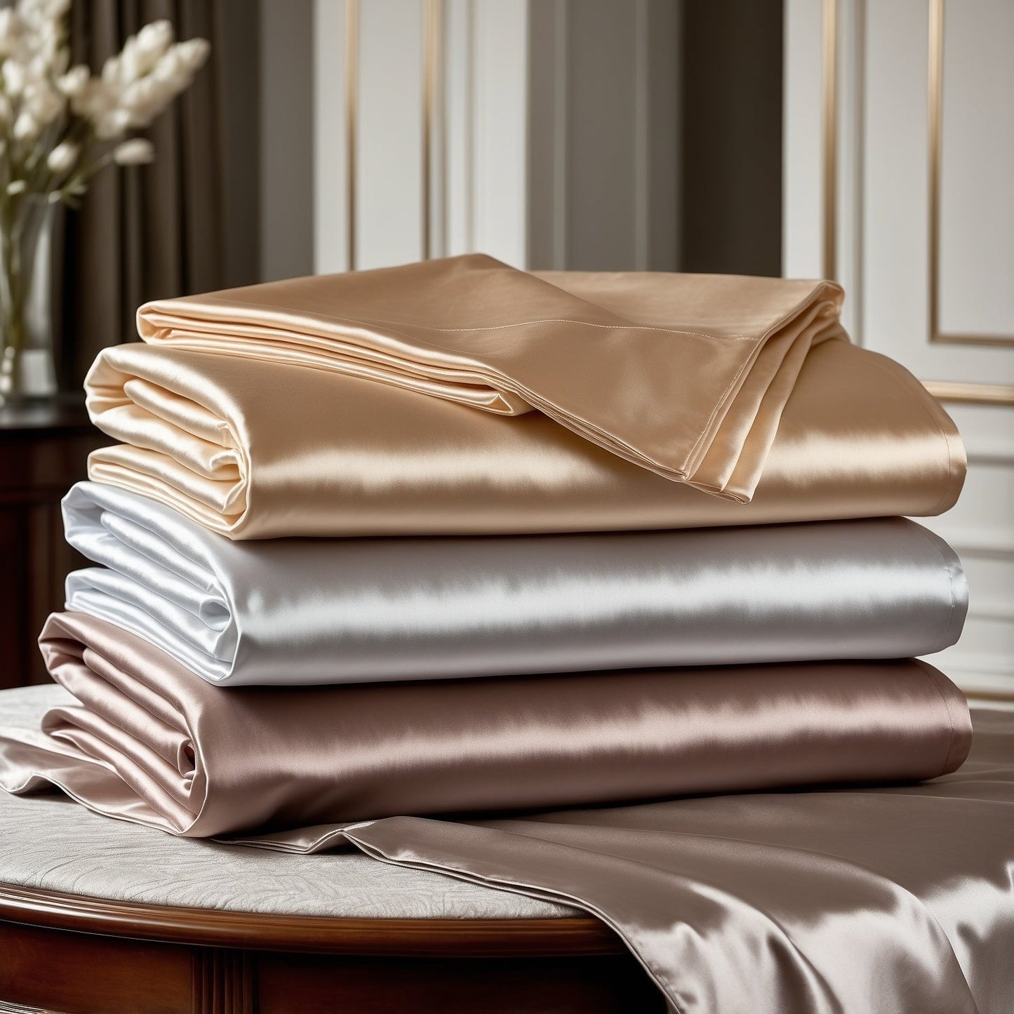 Set completo da letto in seta Mulberry